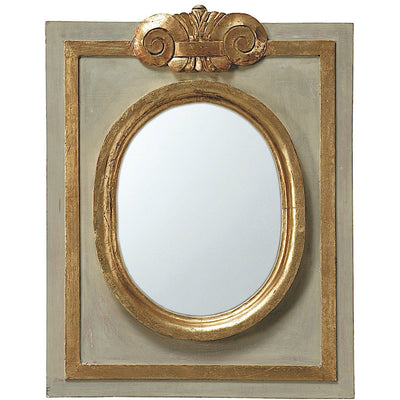 Solitaire ovale Miroir en bois Grand Modèle 