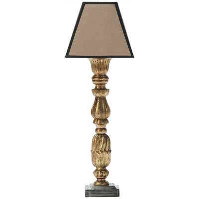 Trianon Lampe en bois dorée 