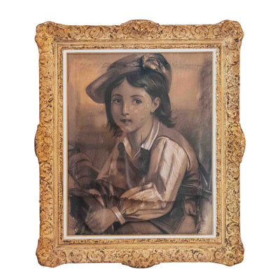 Tableau Le jeune garçon au béret - Peinture originale
