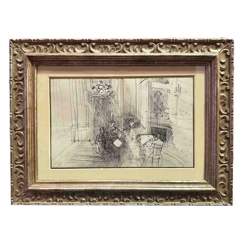 Concert à huis clos - Lithographie - Dufy
