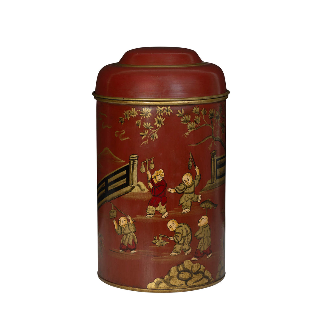 Décoration Cuisine Style Chinois Vasi Per Piante Pot De Fleurs En Céramique De Style Chinois Peinture À Rangement Thé Café épices 120g