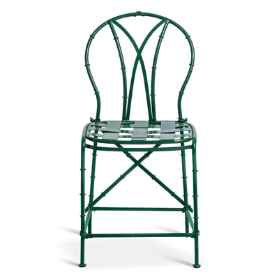 Bambou verte Chaise d'appoint en fer vue de face