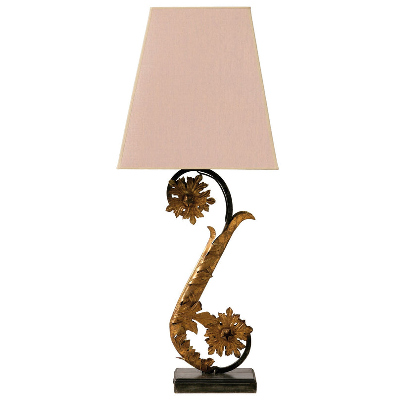 Lampe en fer dorée Versailles 