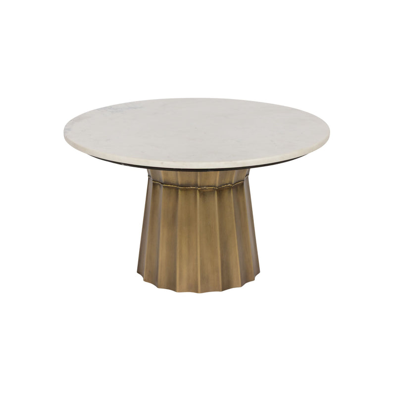 Table basse Turin plateau marbre vue de face