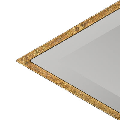 Miroir triangulaire en fer Corfou vue zoomée