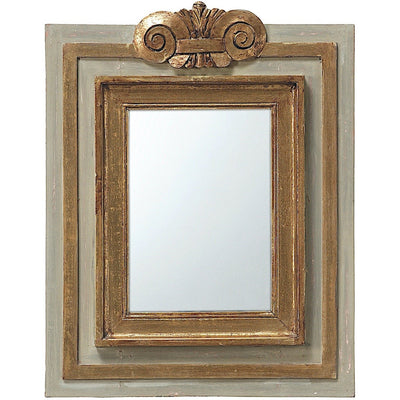 Solitaire rectangle Miroir en bois Grand Modèle 