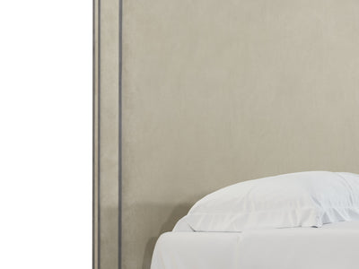 Revel Tête de lit tapissée couleur velours pierre taille 160 cm vue agrandie