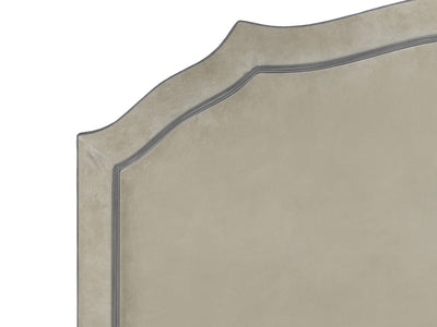 Revel Tête de lit tapissée couleur velours pierre taille 180 cm vue zoomée 